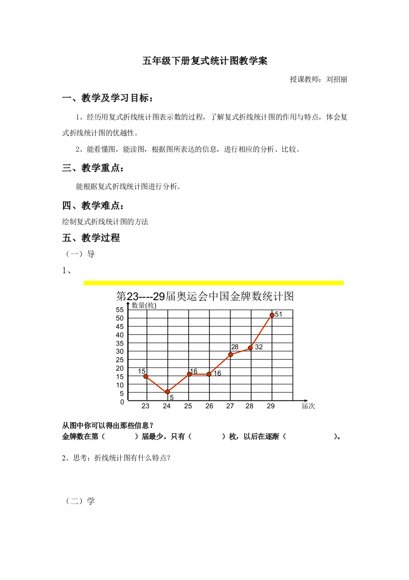 复试统计图导学案