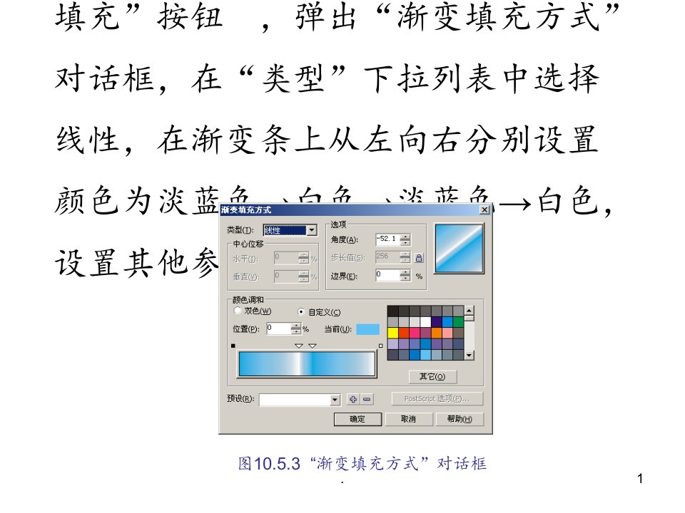 最全面2021年中文CorelDRAW-12应用实践教程第10章第二节PPT课件