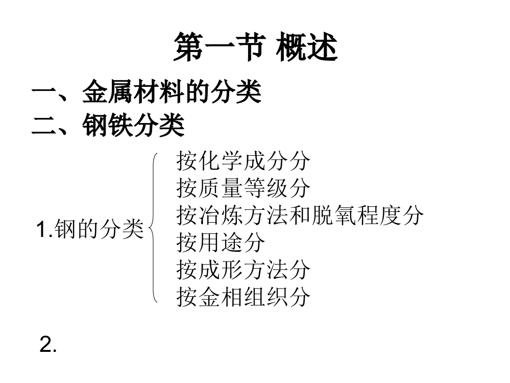 金属材料的分析