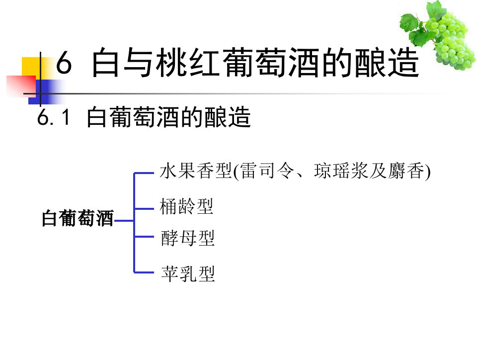 教学培训PPT白葡萄酒与桃红葡萄酒的酿造