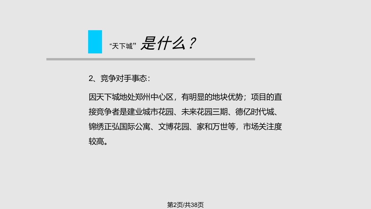 郑州天下城项目广告推广与营销定位部分