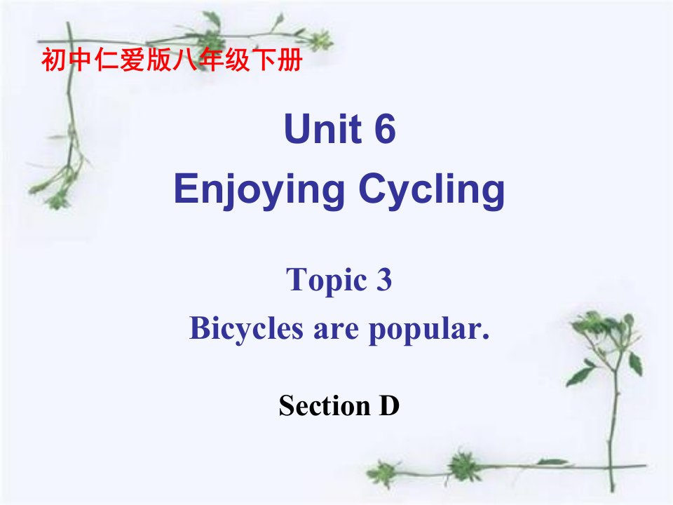 仁爱英语初中八年级下册Unit6-Topic-3-Section-Dppt课件