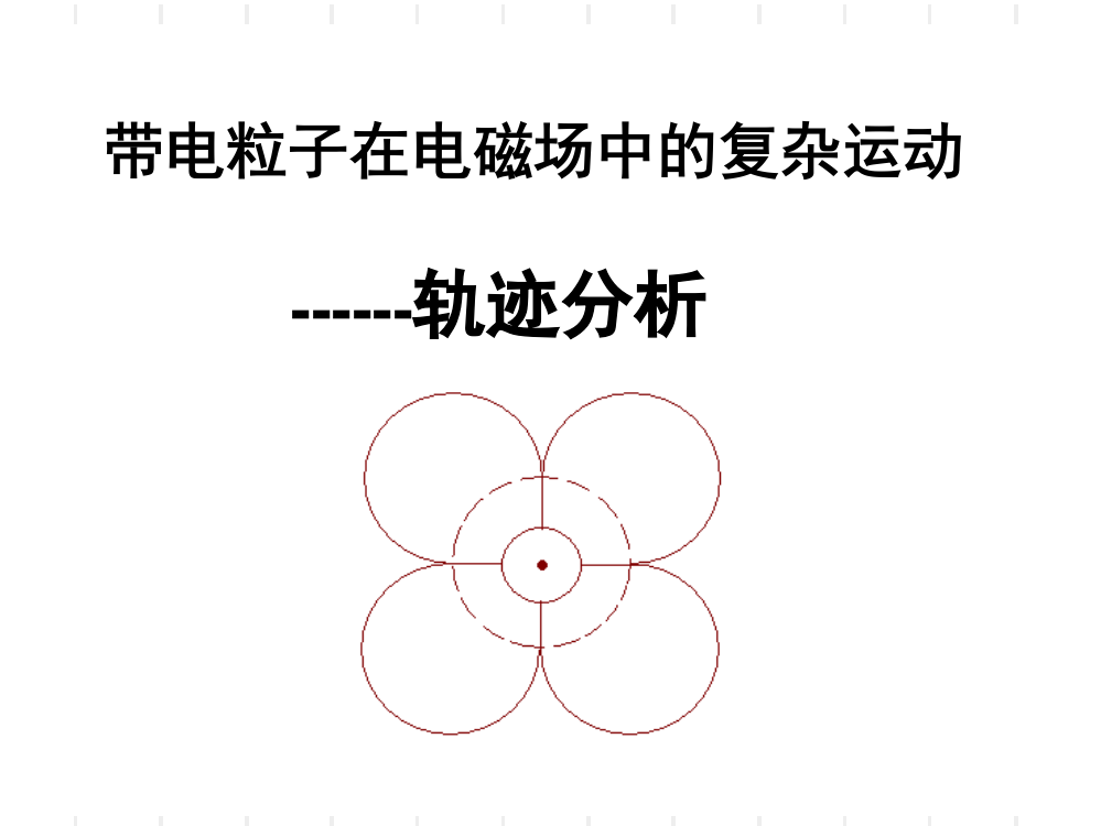 带电粒子在电磁场中的复杂运动——轨迹分析解读