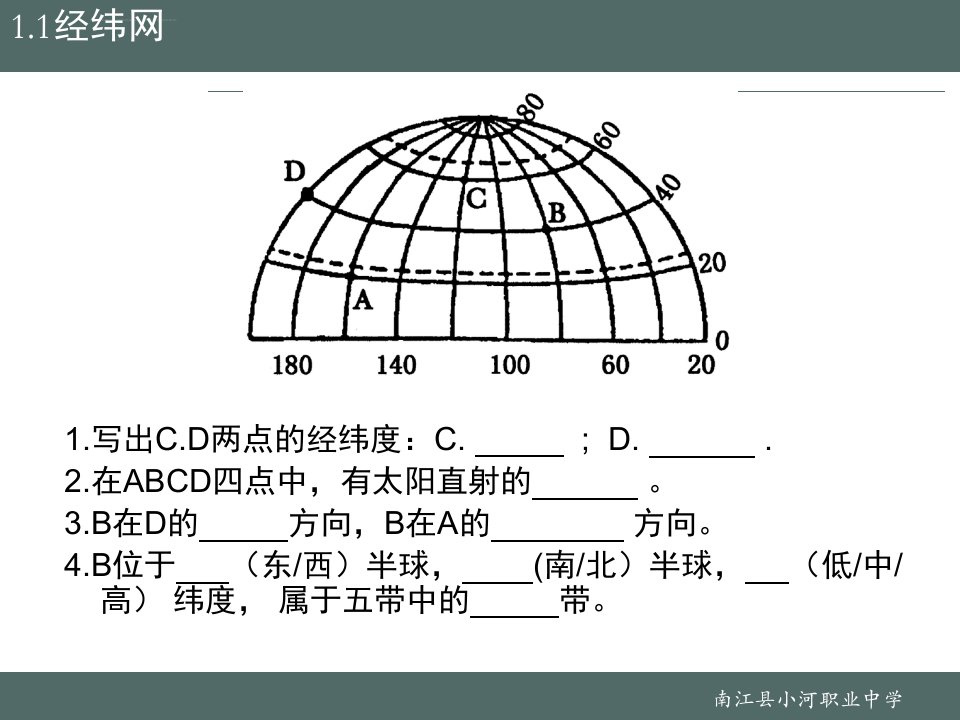 地理复习课件典型例题七年级上册读图题ppt