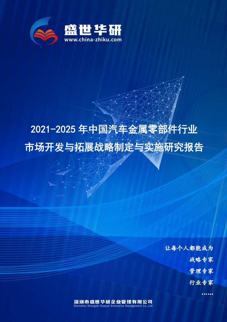 2021-2025年中国汽车金属零部件行业市场开发与拓展战略制定与实施研究报告