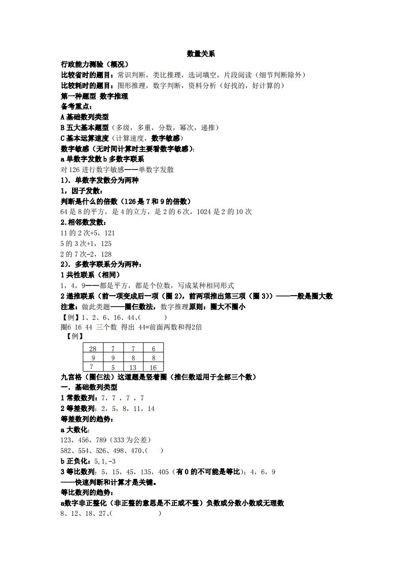 公务员考试行测难点分析