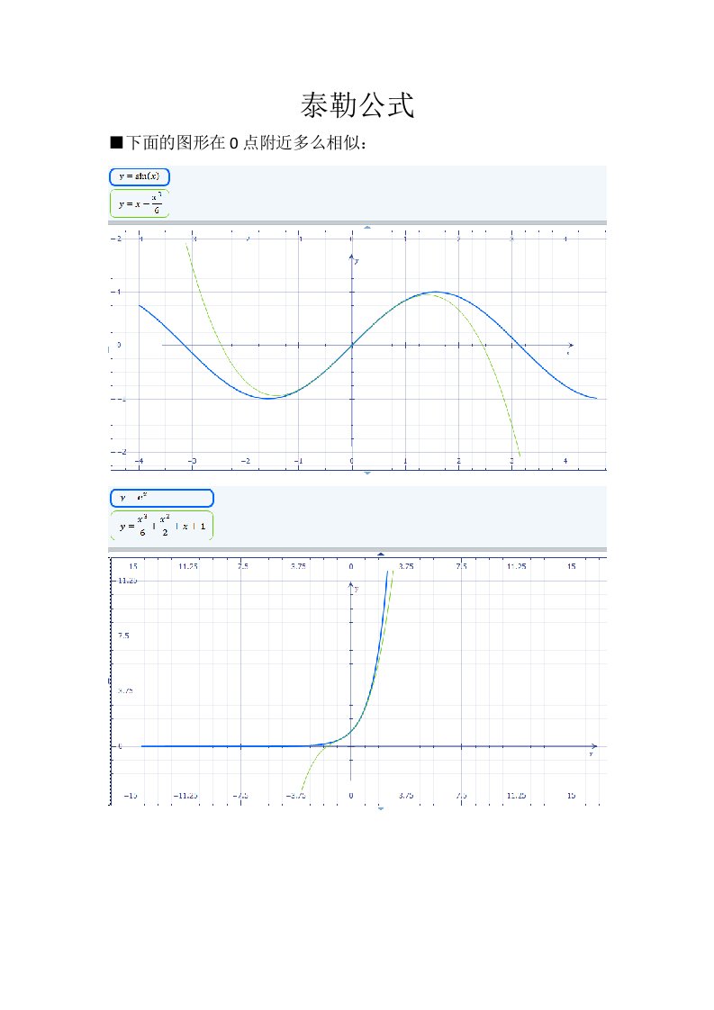 泰勒公式的物理意义