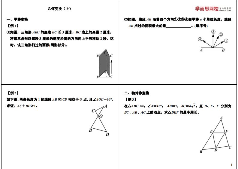 初中数学专题