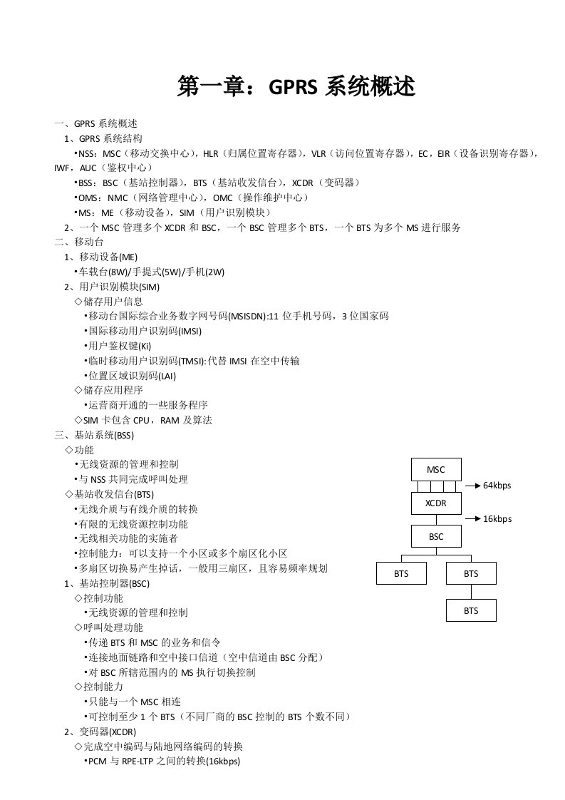 移动通信基础GPRS初级培训资料