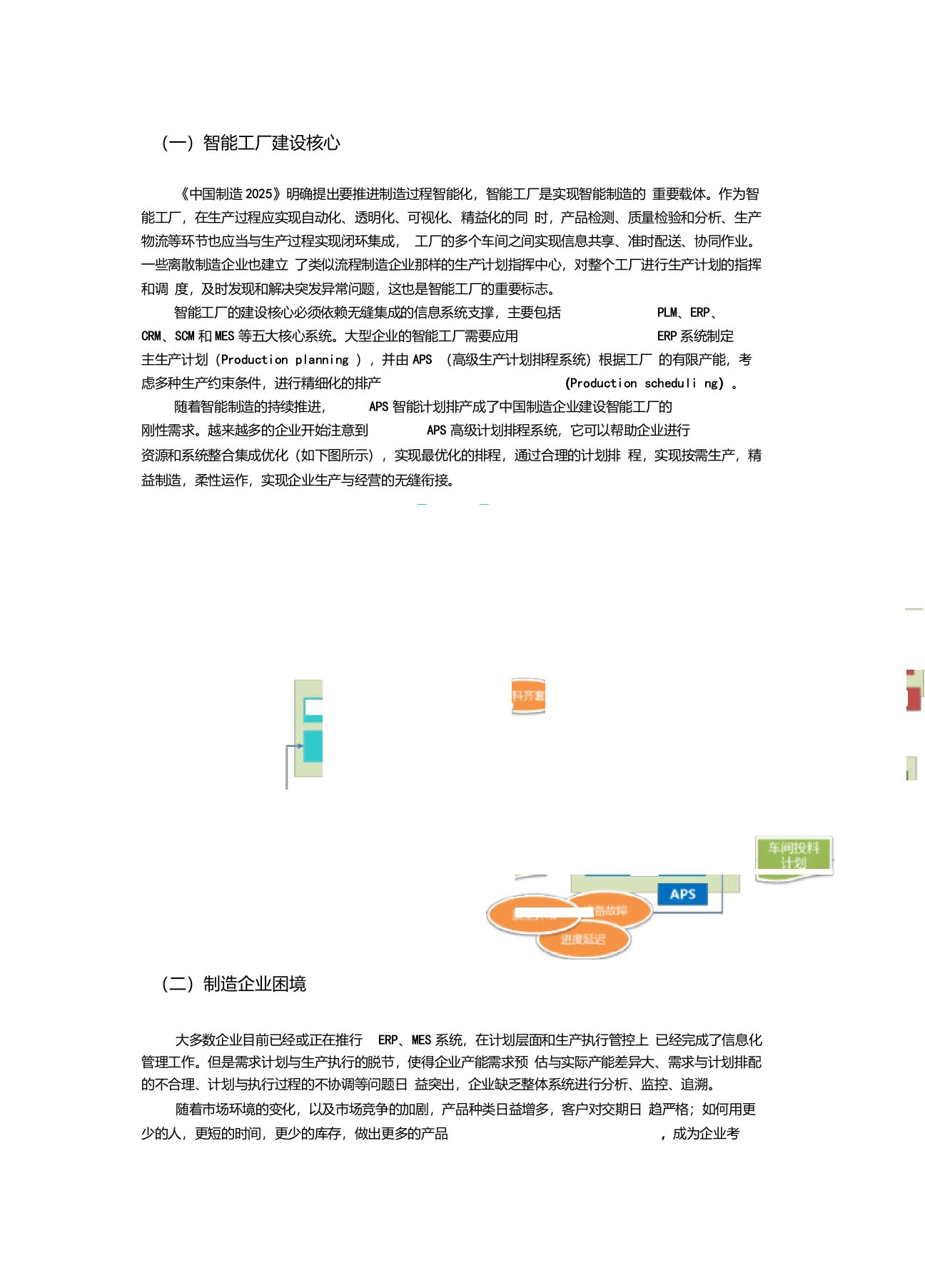 工业4.0智能工厂建设核心：APS(高级计划排程)系统解决方案