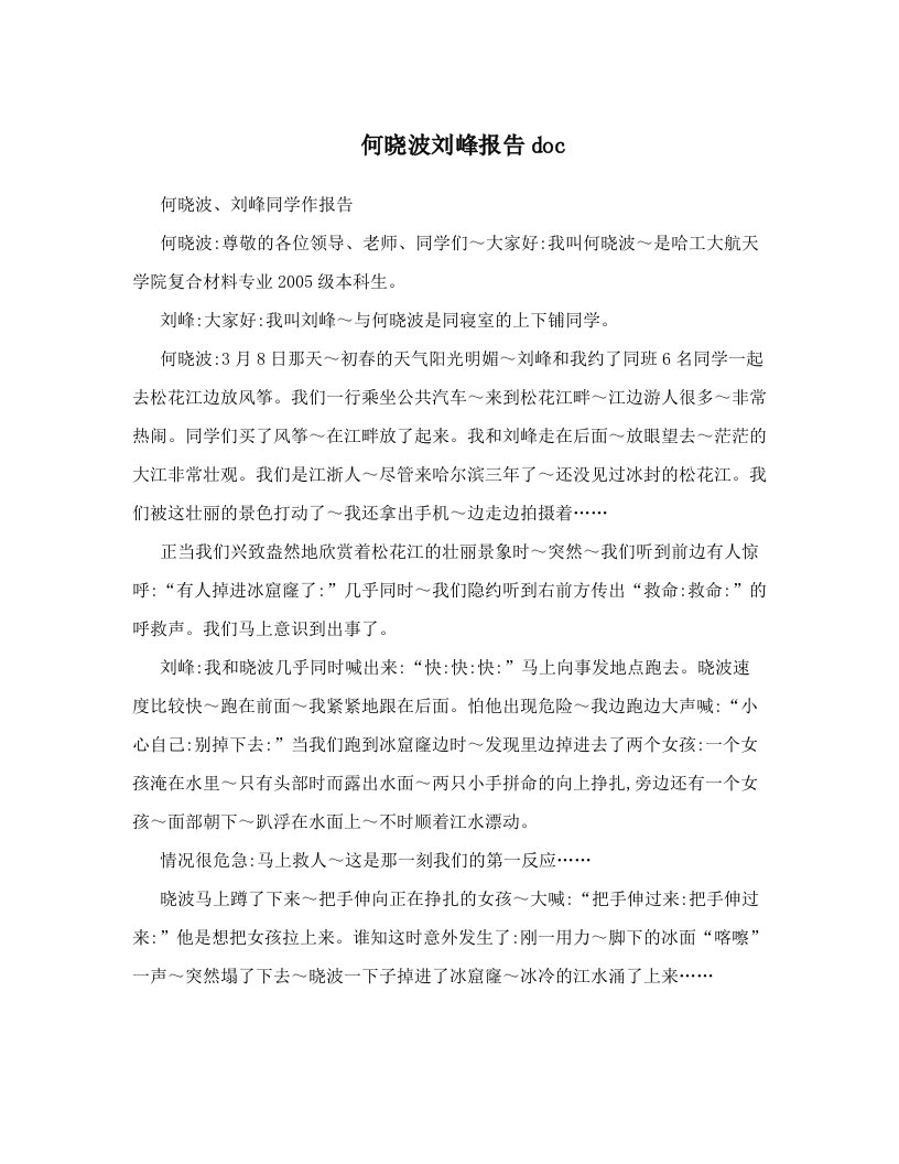 何晓波刘峰报告doc