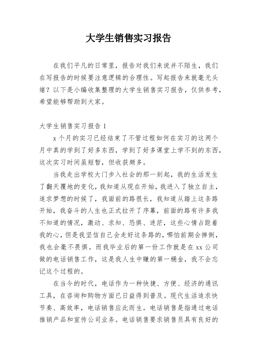 大学生销售实习报告_29