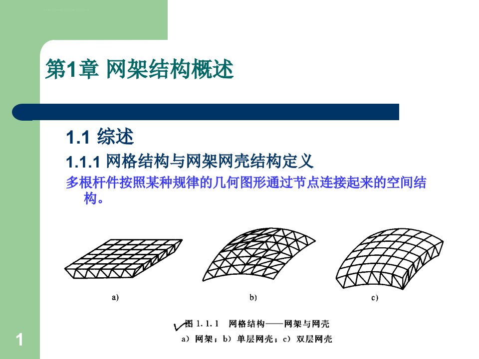 网架结构概述ppt课件