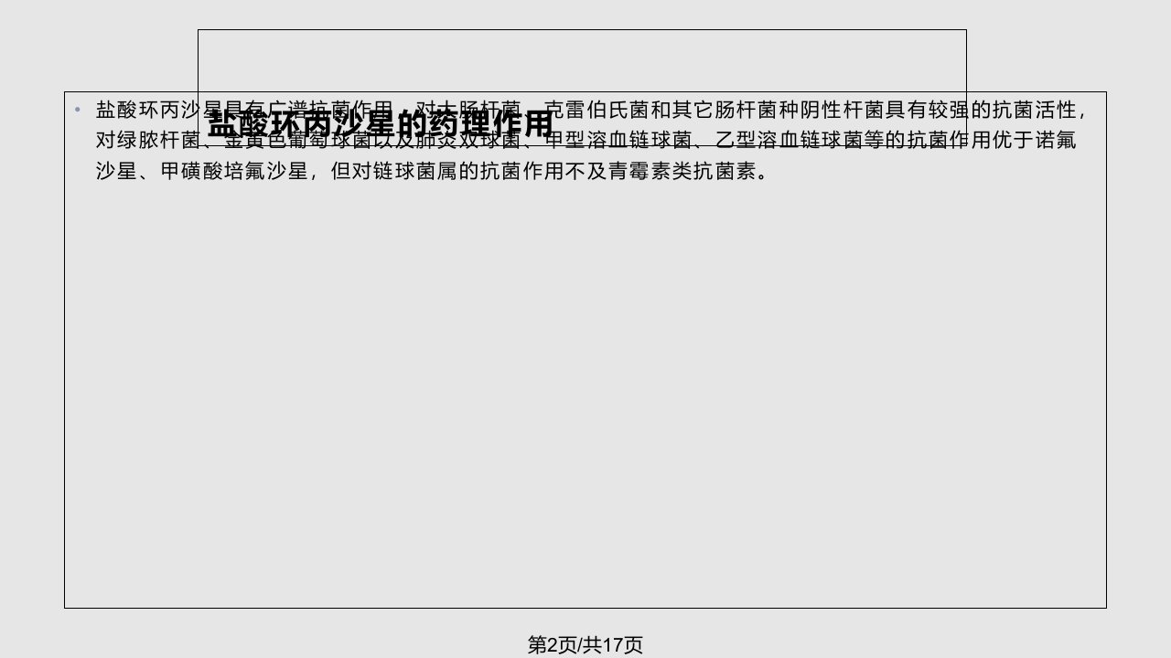 盐酸环丙沙星