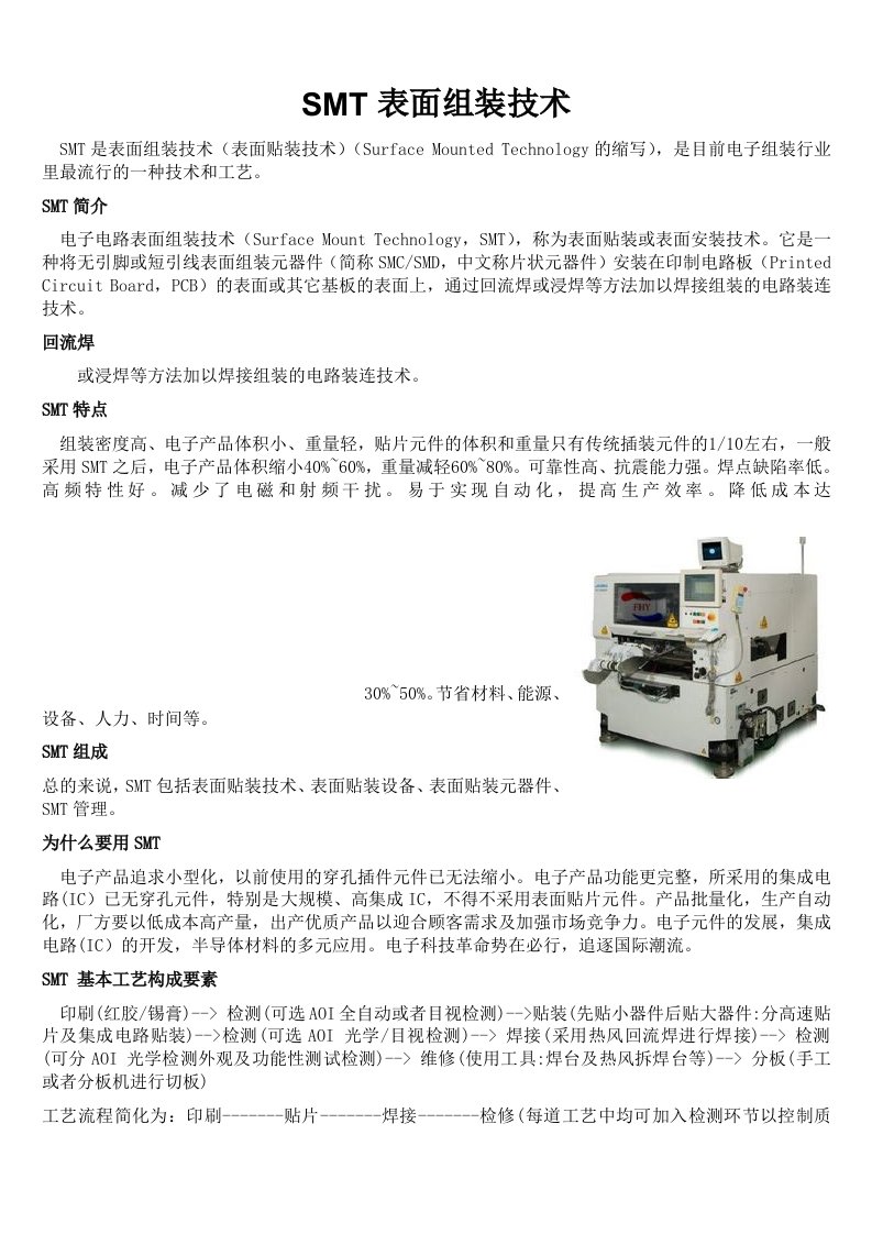 SMT表面组装技术