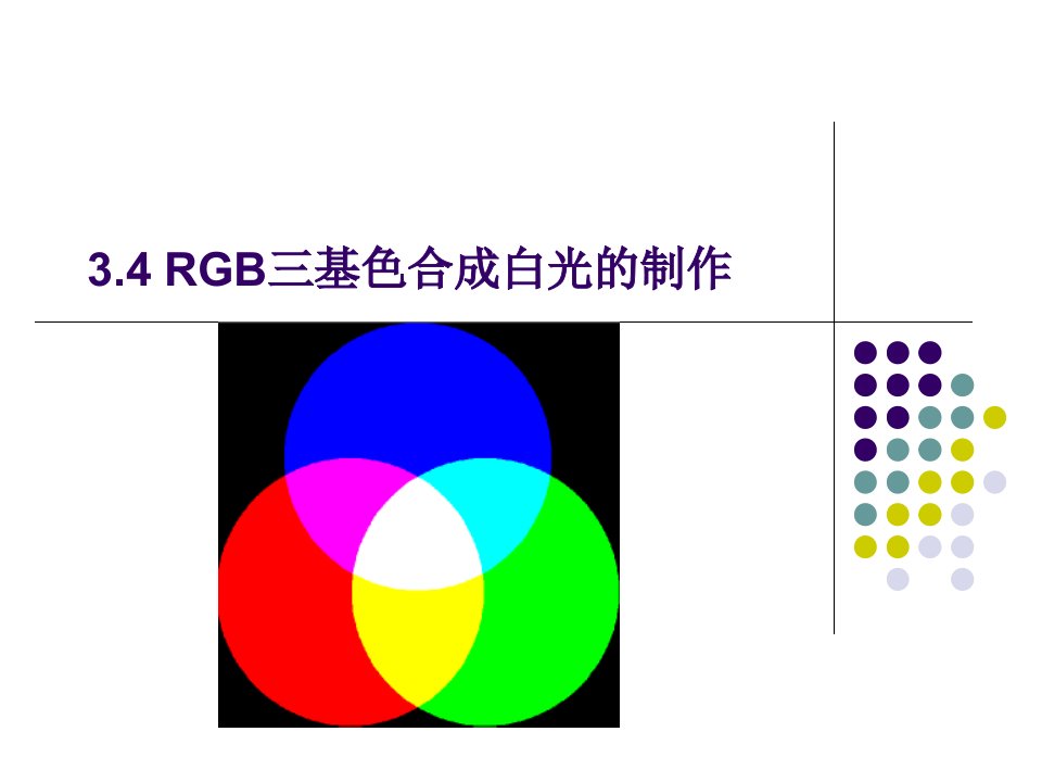 3.4RGB三基色合成白光的制作