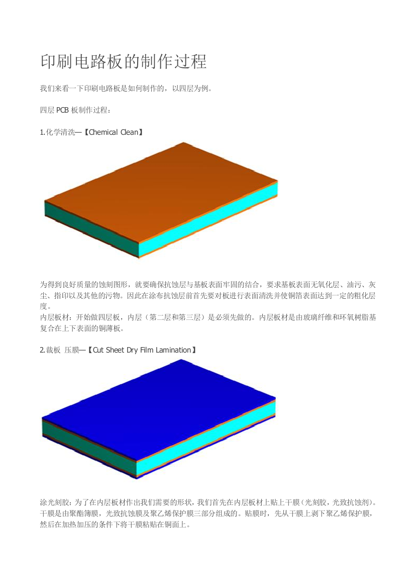 印刷电路板的制作过程