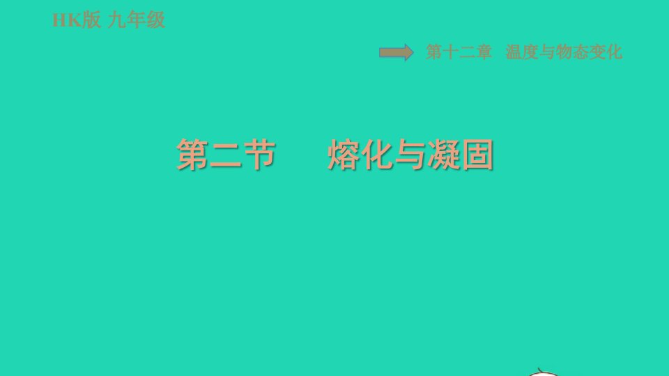 2021九年级物理全册第十二章温度与物态变化12.2熔化与凝固习题课件新版沪科版