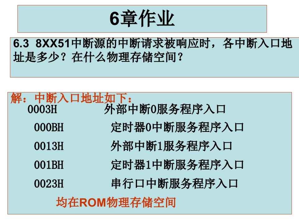 (单片机及接口技术)6章作业