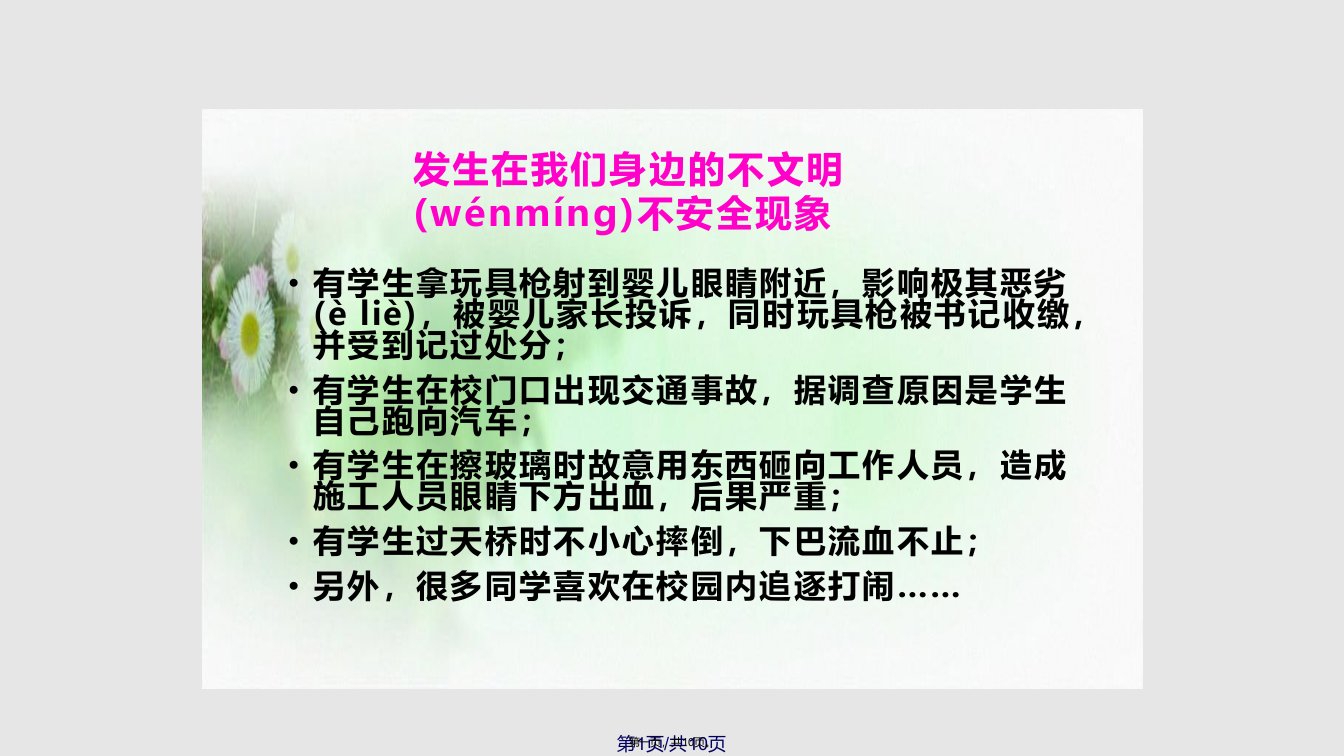 文明进校园PPT课件