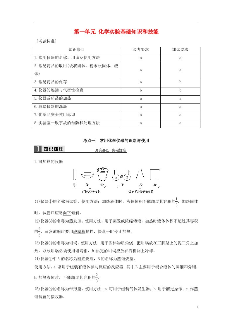 高考化学一轮复习