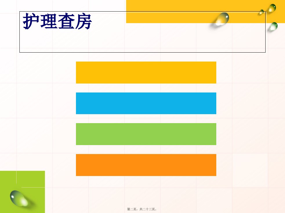 医学专题子宫脱垂查房内容