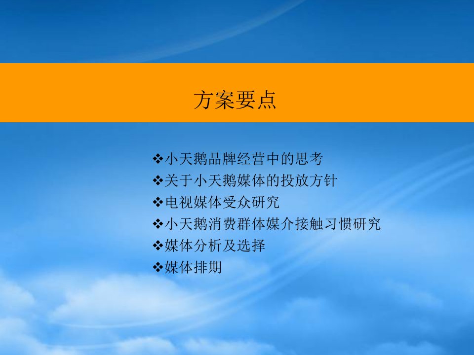 某品牌宣传媒介推广策略课件