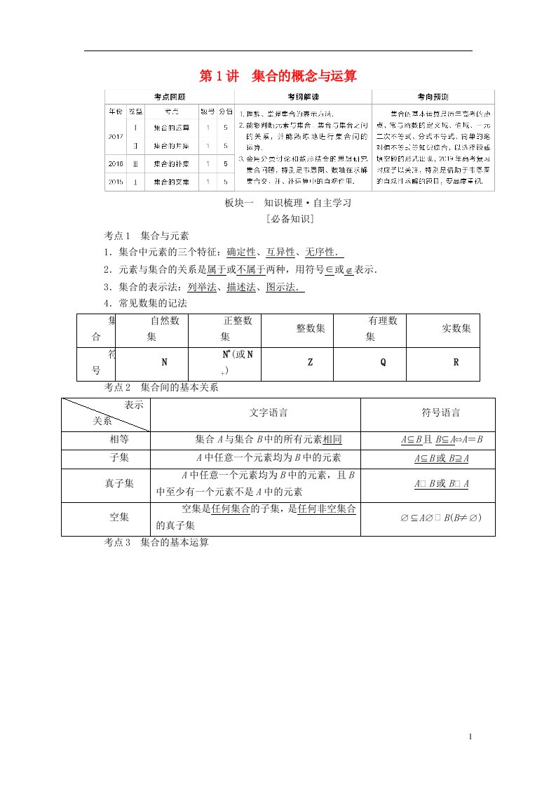 高考数学一轮复习