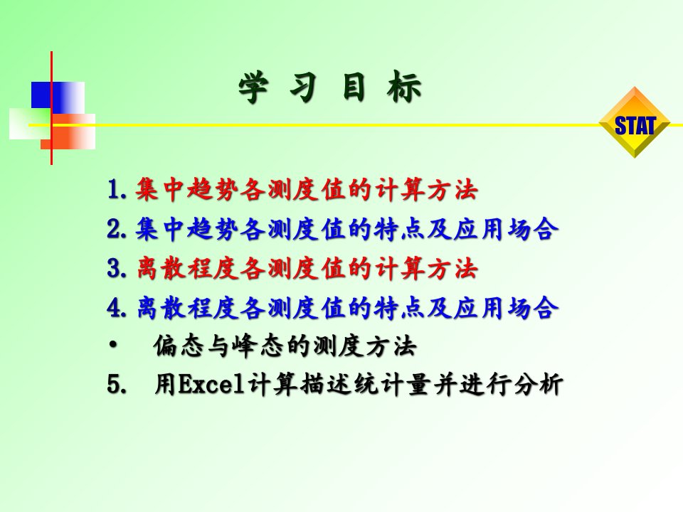 教学课件第3章数据的概括性度量