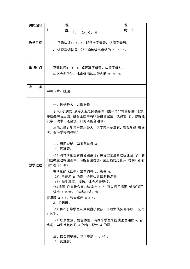 部编人教版一年级上册语文第二单元集体备课