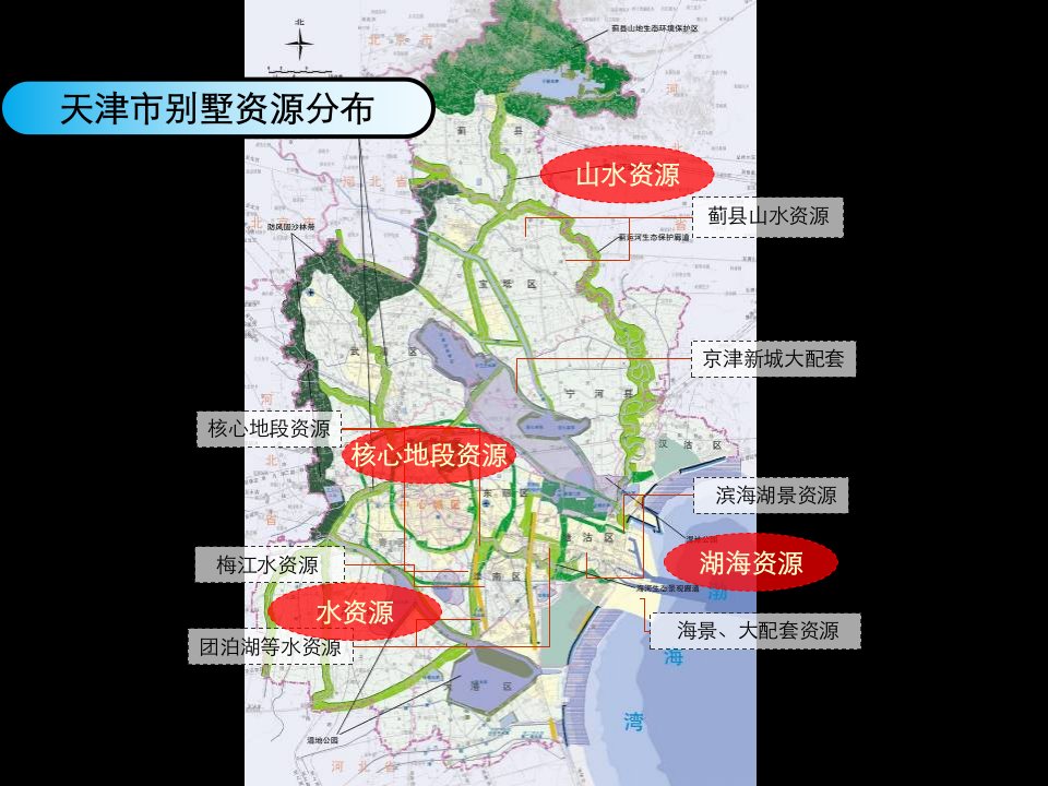 天津豪宅别墅分布产品规划景观研究