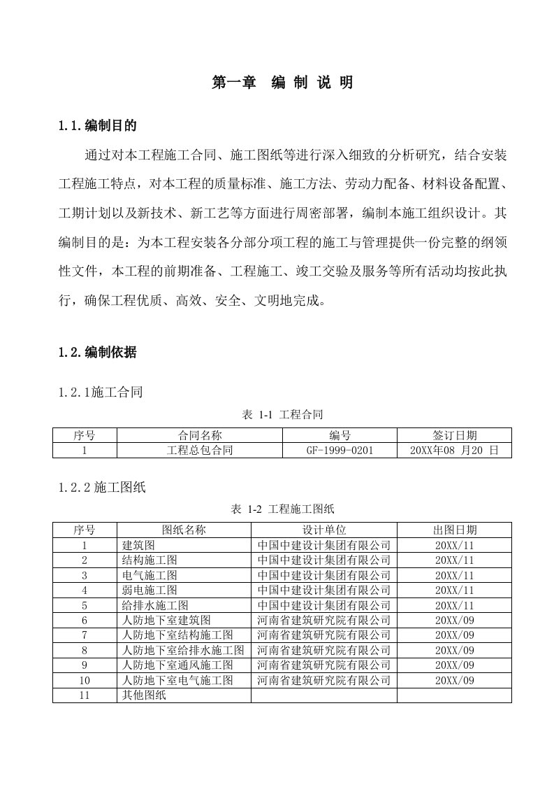 工程设计-新密市金域华府住宅楼工程施工组织设计安装