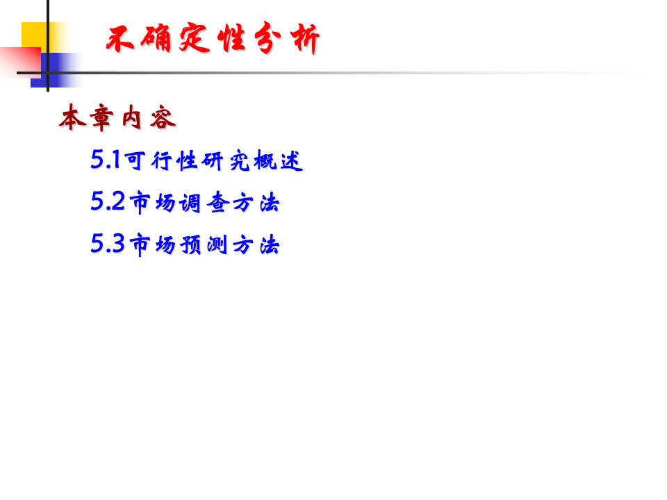 第5章__项目可行性研究及市场调查