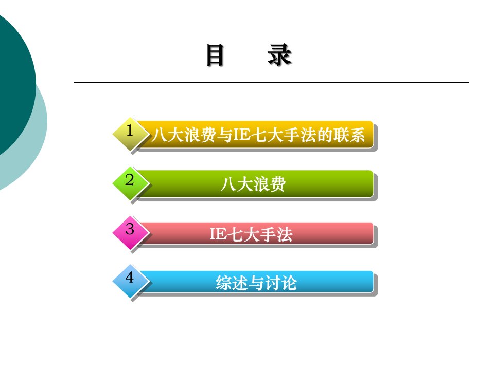 精选培训教材3八大浪费与IE七大手法