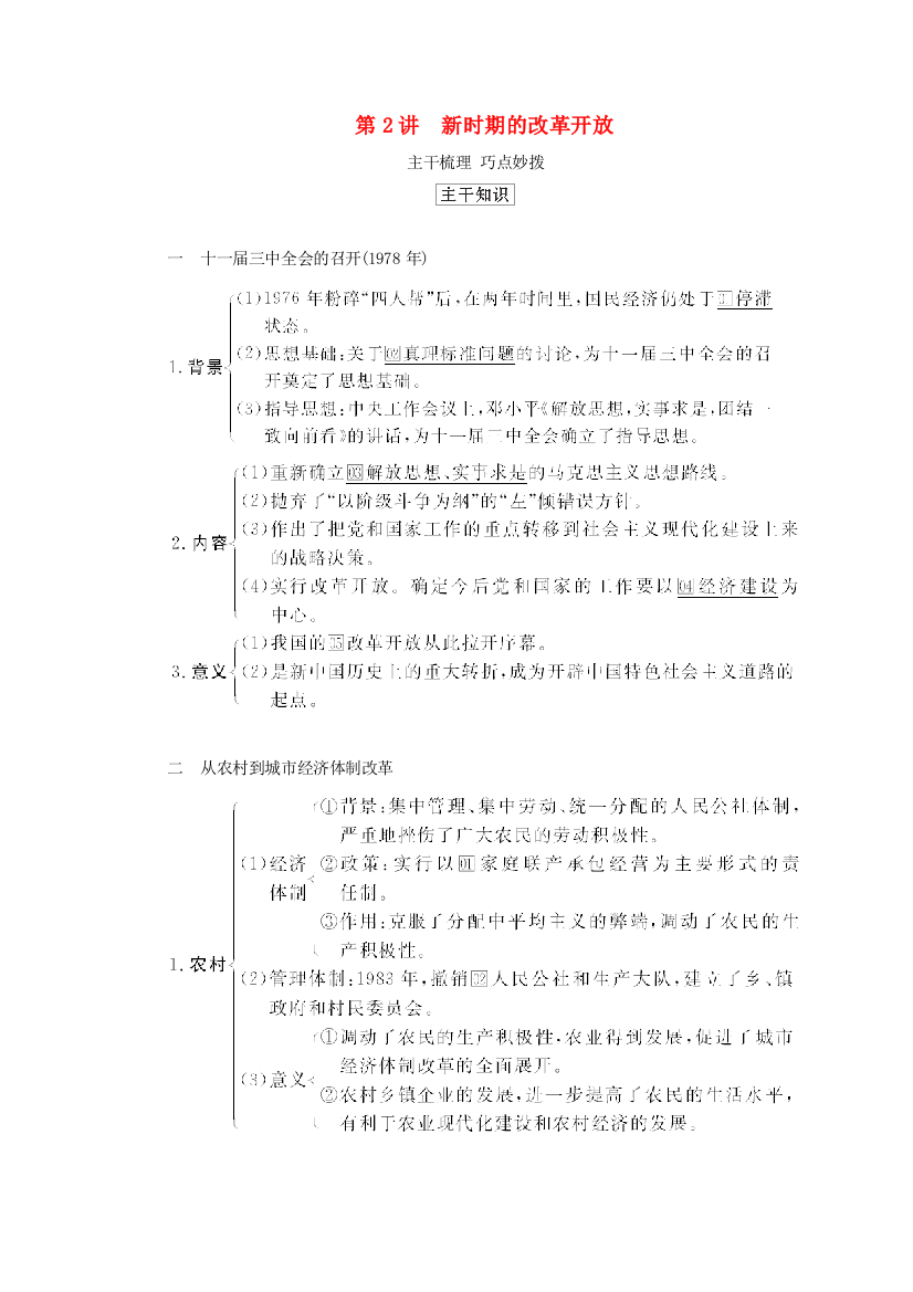 （通史版）2021高考历史一轮教师用书