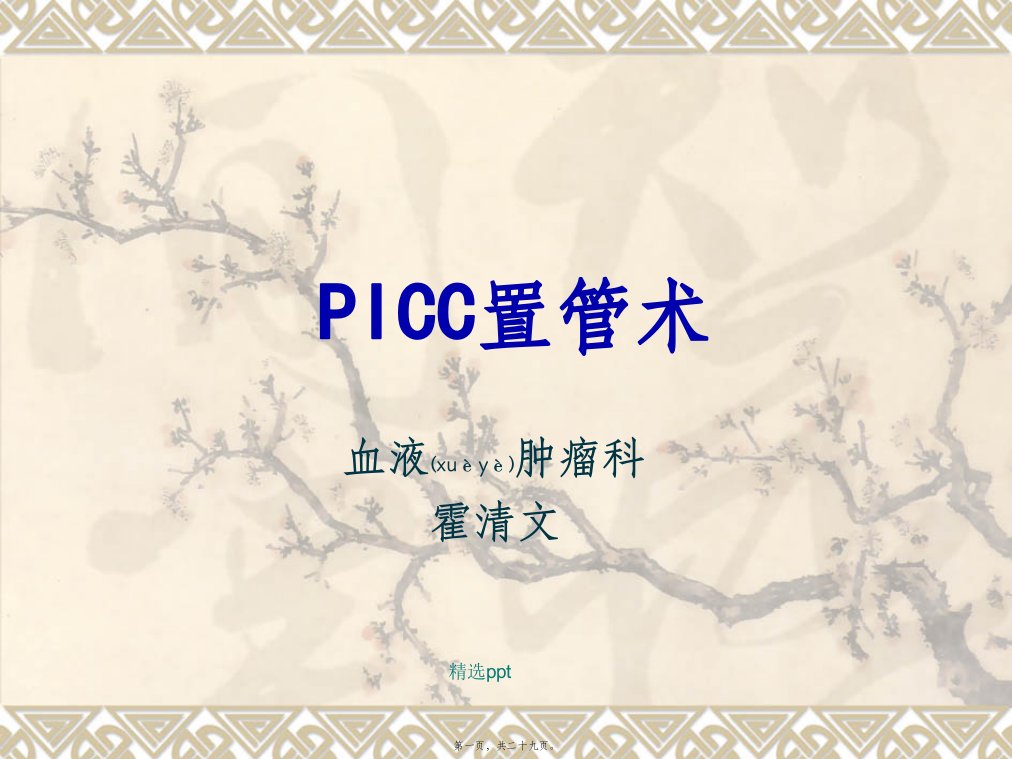 picc置管