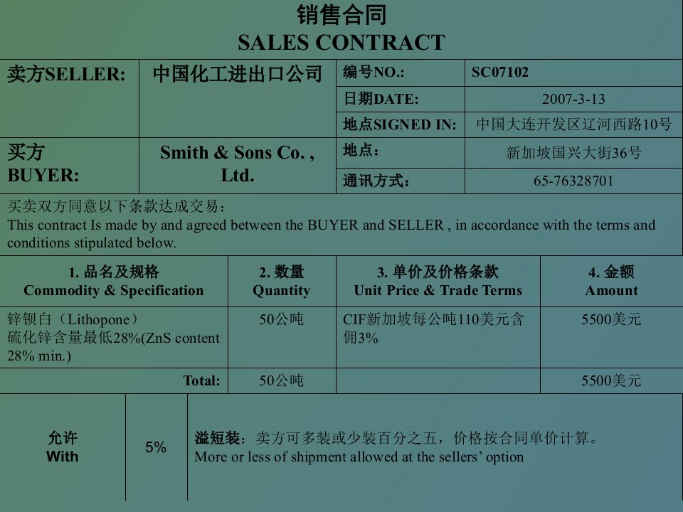 检验、索赔、仲裁和不可抗力