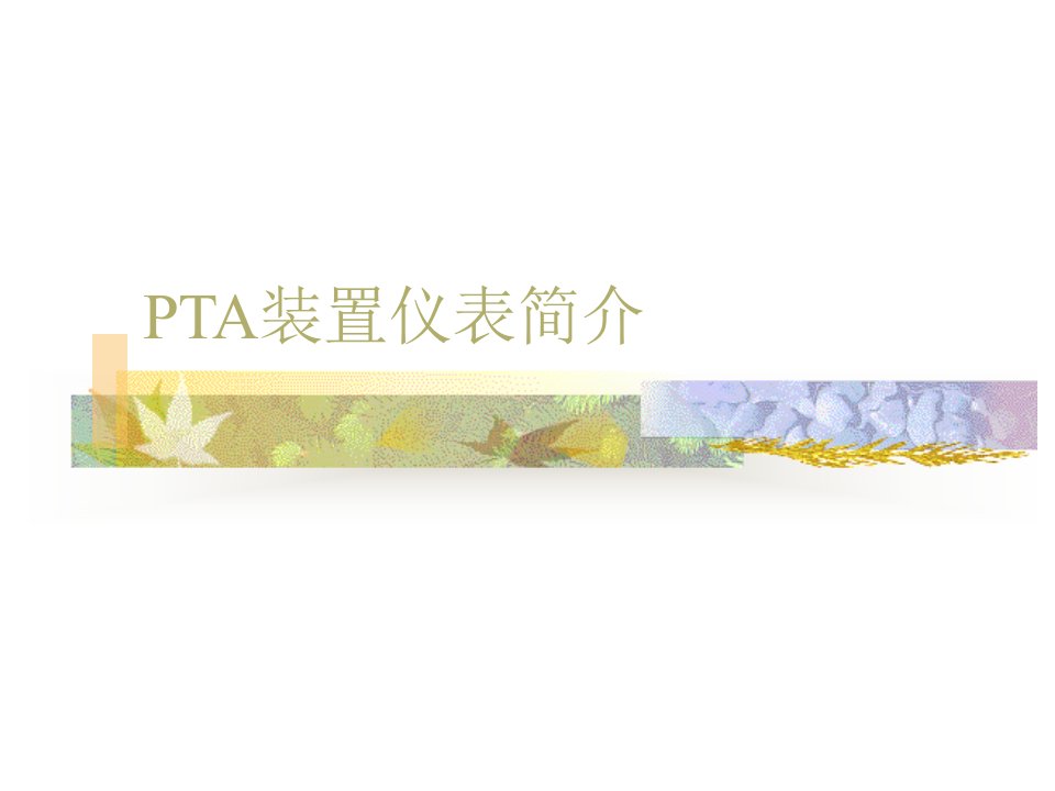 PTA过程仪表幻灯片