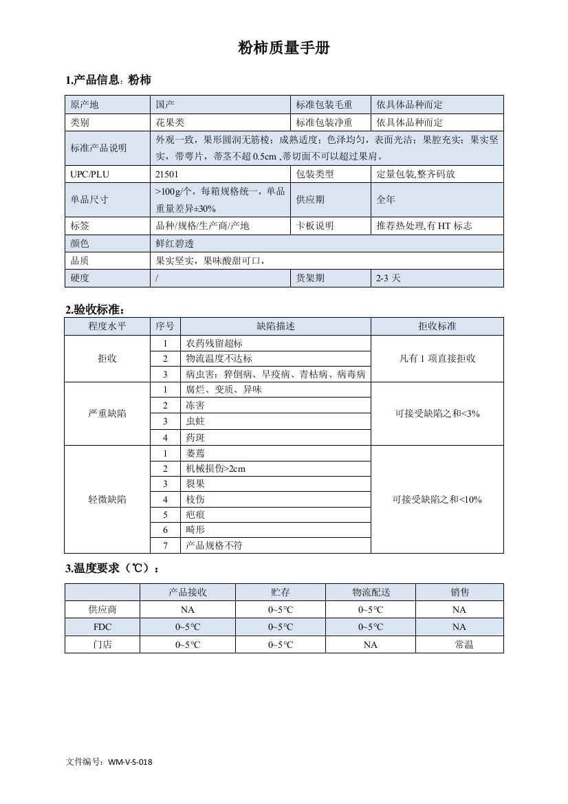 47quality-manual-Tomato粉柿质量手册验收标准