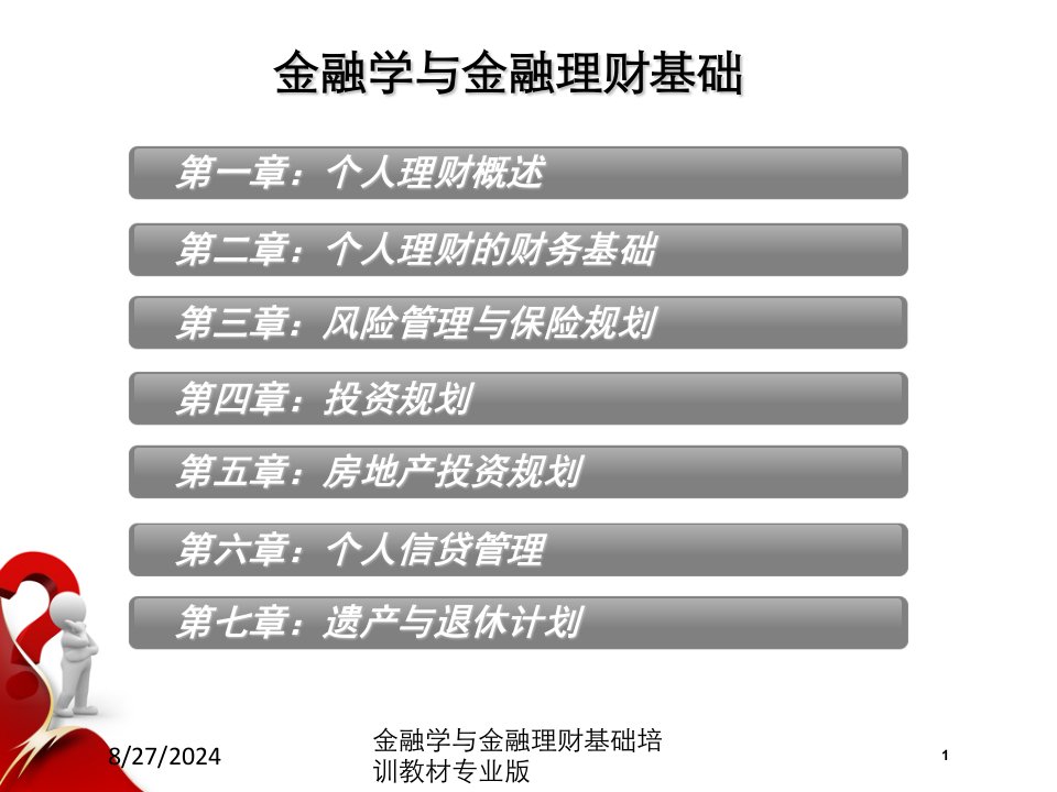 金融学与金融理财基础培训教材课件