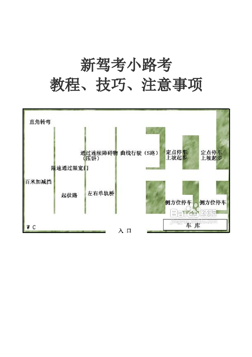 新驾考小路考教程技巧注意事项