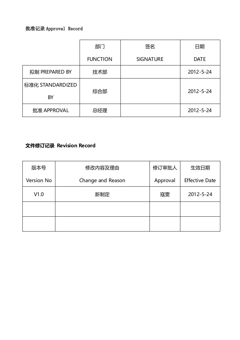 FMEA管理规定