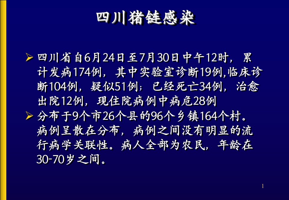 医学专题人群重症猪链球菌感染与防制