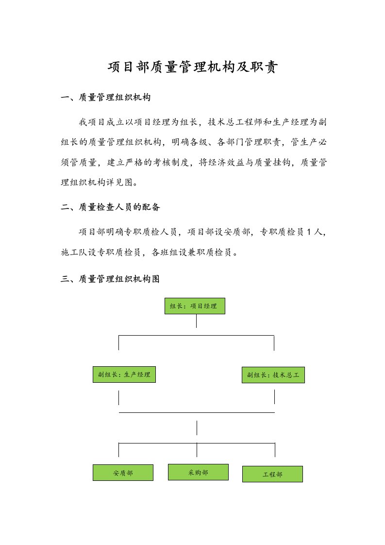 管理机构及职责