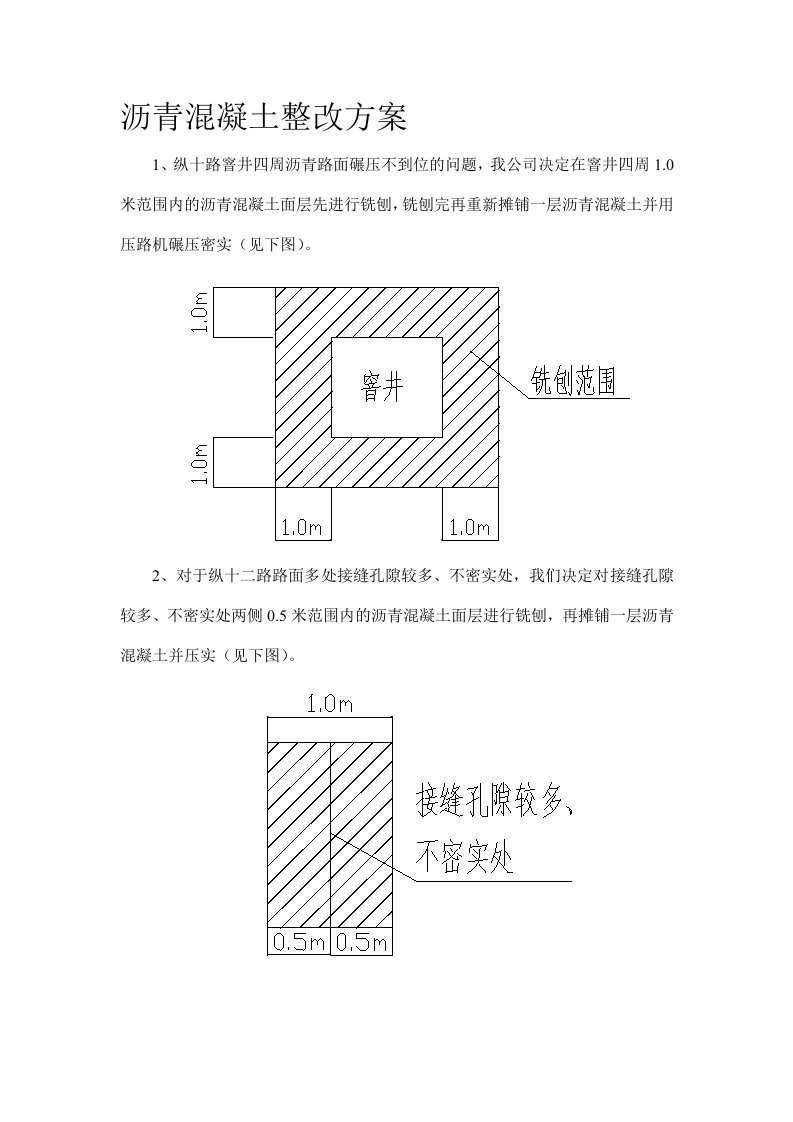 沥青混凝土整改方案