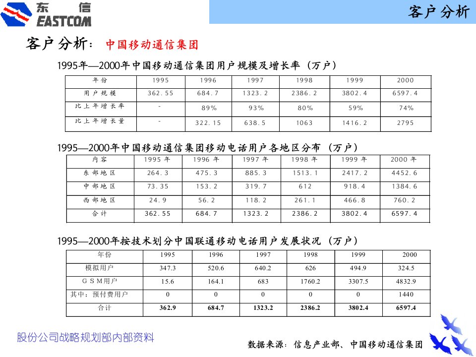 安达信东方通信战略规划报告客户分析