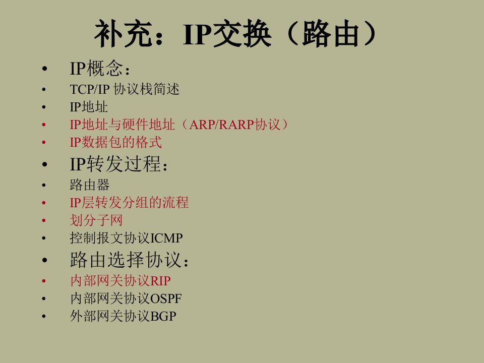 IP交换路由南邮交换技术基础课件