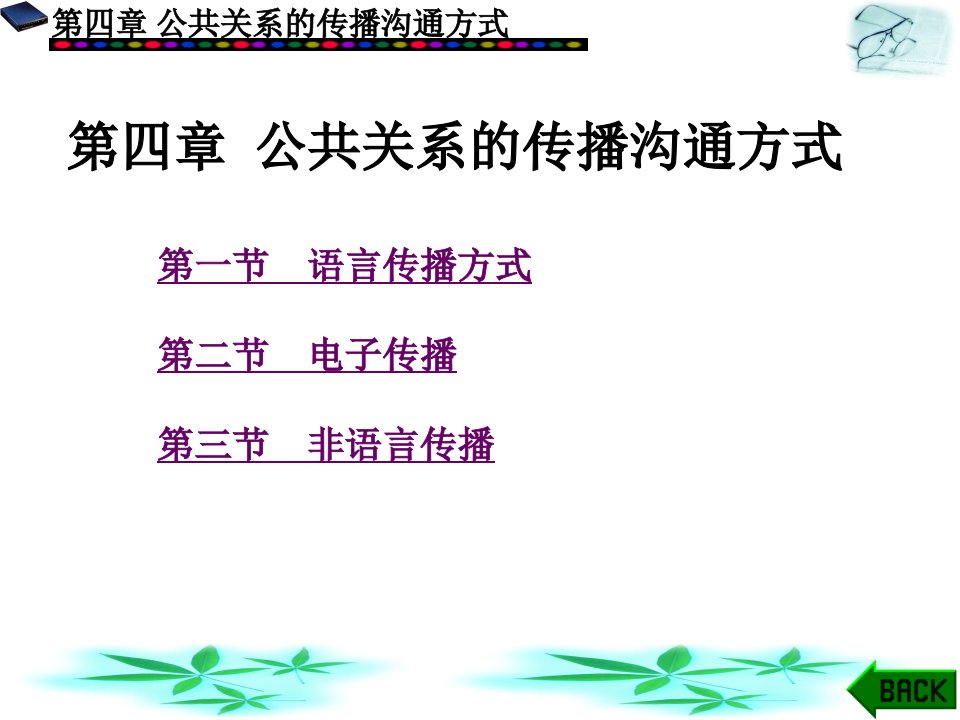 公共关系学第4章公共关系的传播沟通方式