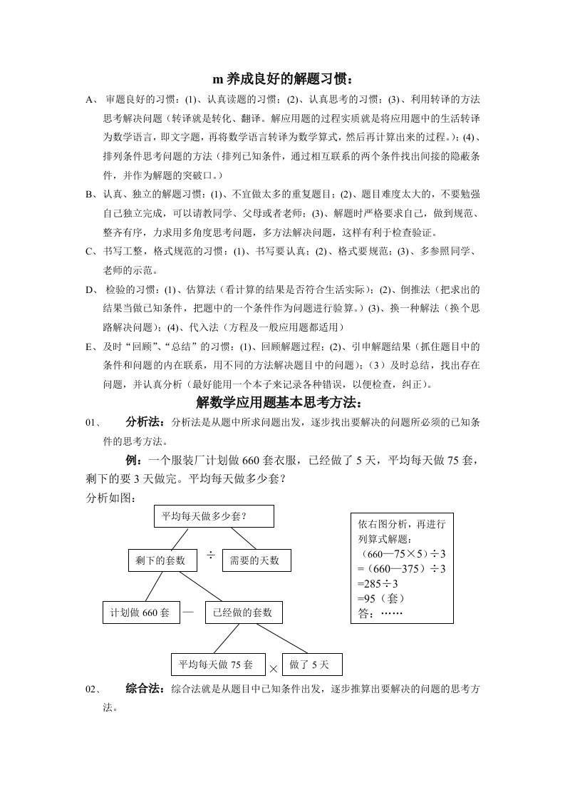 公务员考试数量关系题型方法总结