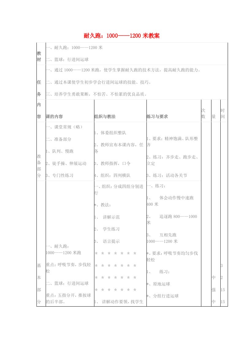 五年级体育下册